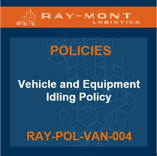 RAY-POL-VAN-004 Vehicle and Equipment Idling Policy