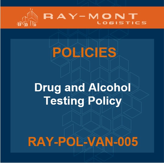 RAY-POL-VAN-005 Drug and Alcohol Testing Policy