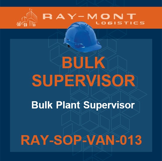 RAY-SOP-VAN-013 Bulk Plant Supervisor